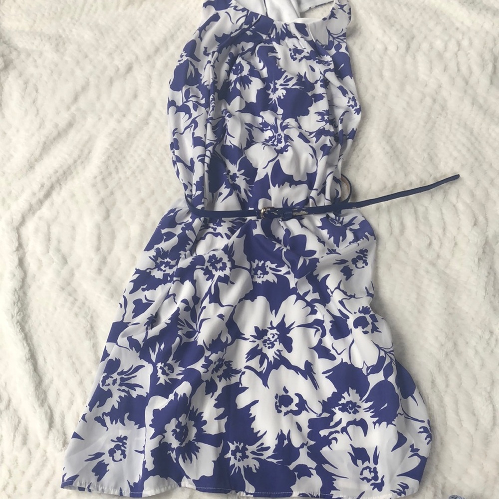 Pink Owl Purple Floral Dress